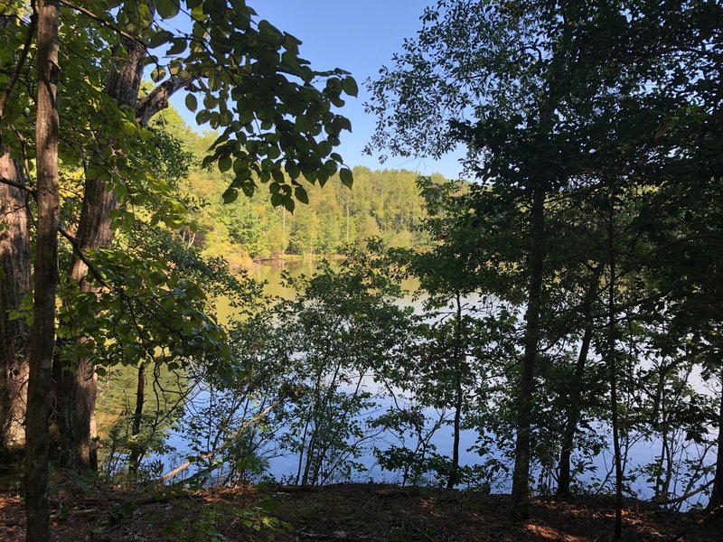 View of Lake Welchel from trail