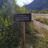 Sign before crossing the river.