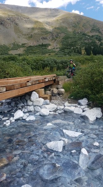 Bridge over Peru Creek.