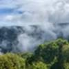 Overlook when clouds clear away.