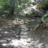 Several small rock bridges cross over streams on this trail.