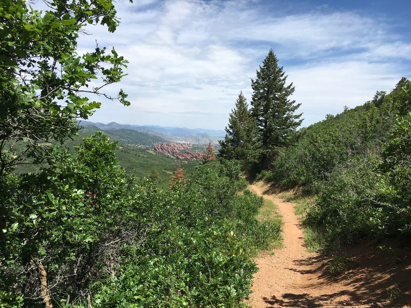 Roxborough Park in the distance.