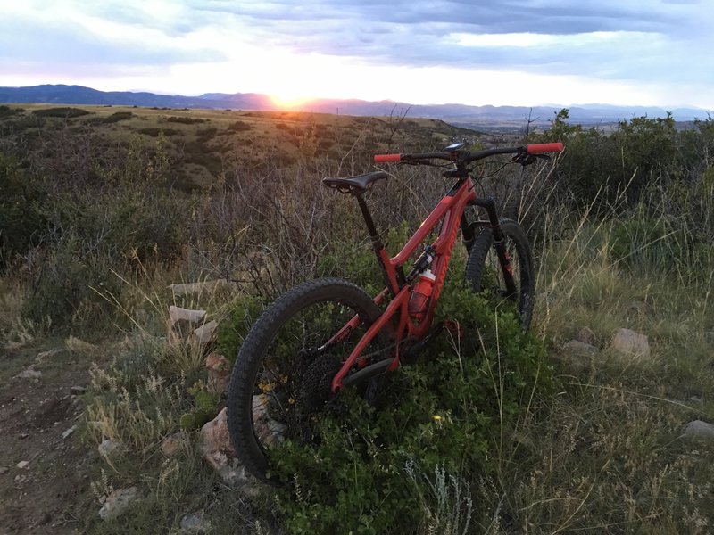 Sunset ride on the Ridgeline system.