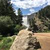 Waterton dam overtopping.