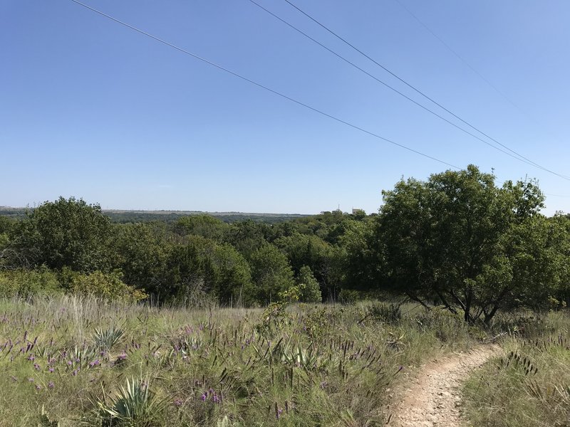 A clear view from near the top