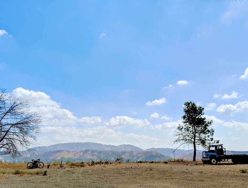 View of the Verdugo Mountains from The Hog Farm