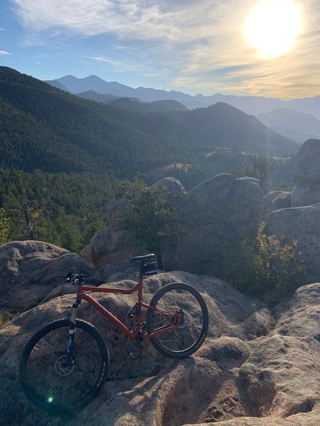 Some spectacular views of Estes w the mountains in the background.