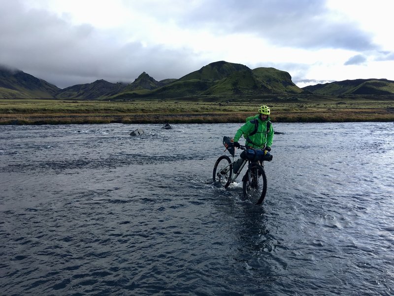 One of several wet river crossings