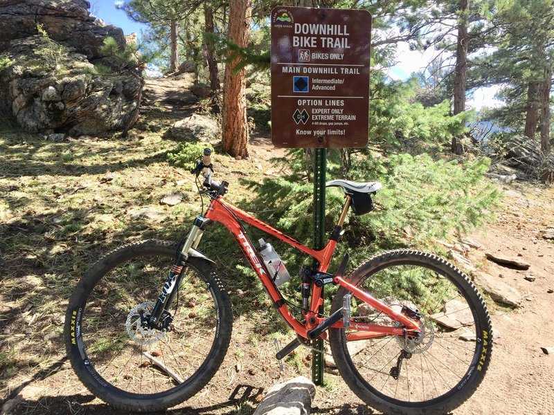 New downhill trail at Floyd Hill, the "Sluice".