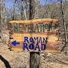 Creative signs on the Passion Play trails.