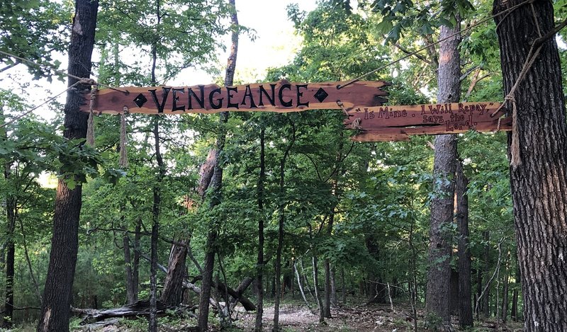 You can't miss the start of trails with signs like this.