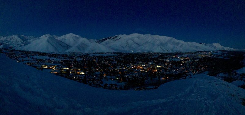 city of Hailey from Carbonate (3/14/19) .. the treeless ridges make the scenery so much brighter and seem to make for longer daylight hours.. :)