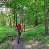 Exploring the campground trails at Wyth.