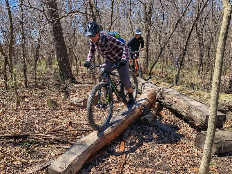 Classic TTF (log skinny) riding at CamRock