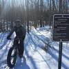 Winter riding fun on groomed trails.