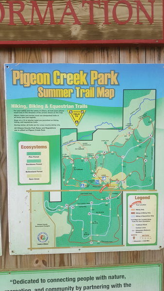 Pigeon Creek detailed course map