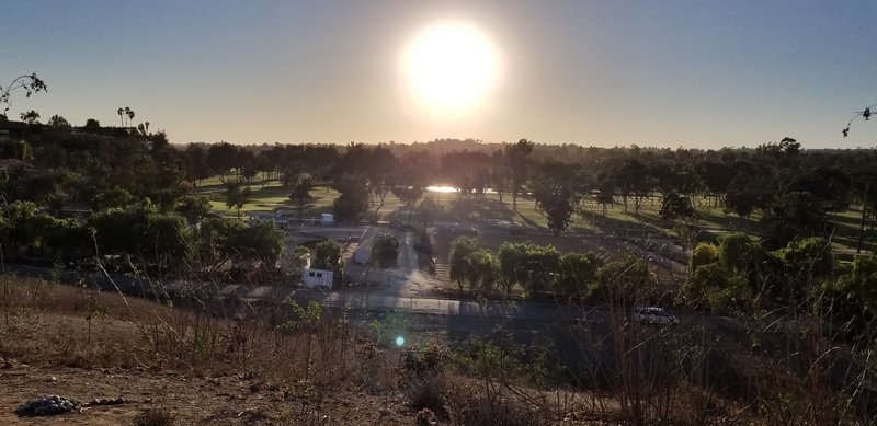 View looking west over Bonita Golf Course