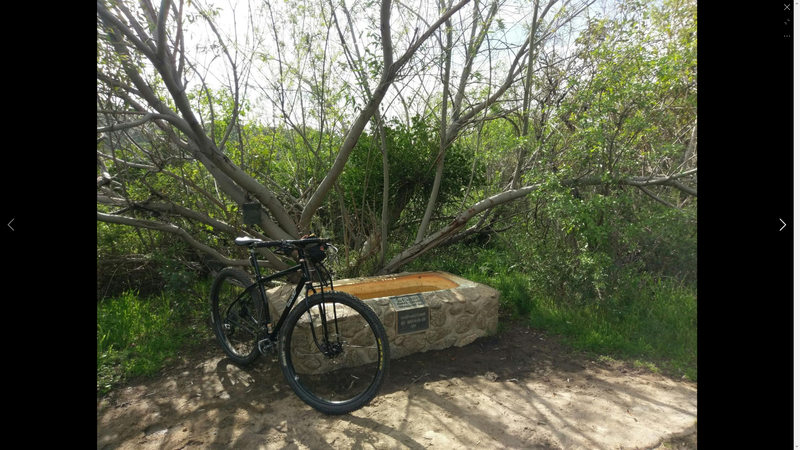 Doc Larsen's Horse Trough, near the north spur junction.