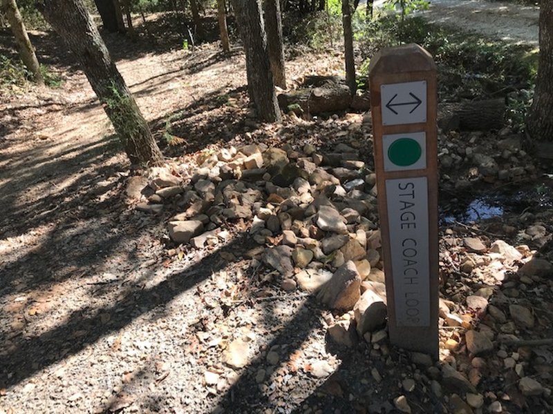 Nice signage in trail.