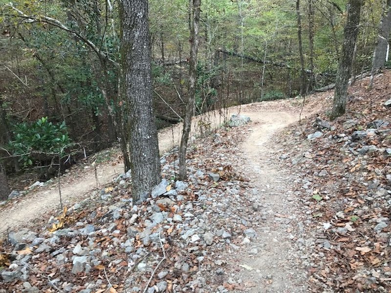 Pumphouse trail leads back to parking lot.