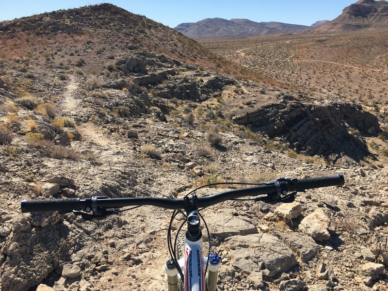 Down the west side of Aidens Quarries