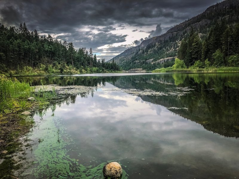 A look down Rose Valley Lake