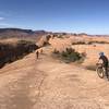 The wife and kids having a great time! But make sure your kids are quite skilled at biking, and you too for that matter. This is not a trail for anyone less than a solid intermediate.