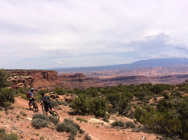 Enjoying the views near the start of the Dead Horse Point Tour