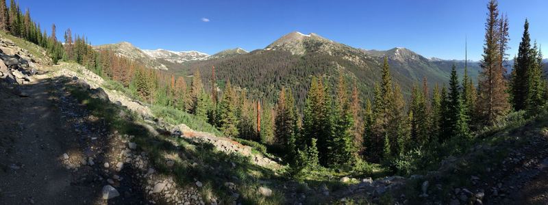 On the way to Williams Pass from the Hancock ghost town.