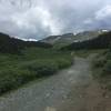 Threatening skies heading south toward Tincup Pass.