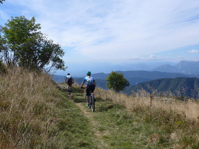 The upper flat section at MataDown-Trail is a part of the northern traverse of Mount Matajur