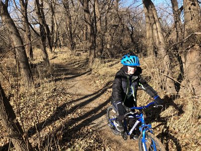 The trail is pretty good for beginners here