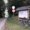 The start of Anaconda, there is a table with a cycle-map and some explanations to biking-routes