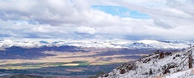 View of the Pahsimeroi Range from the top of the climb.