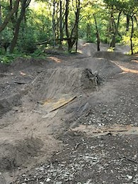 Skill park along  trail