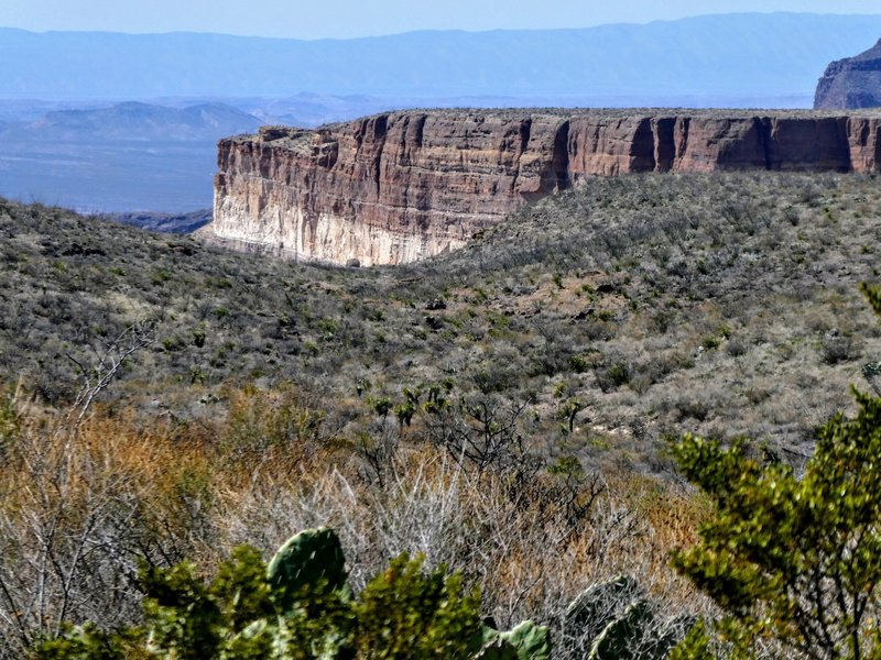 Looking towards the Rio Grande and into Mexico from the Guale Mesa Road.