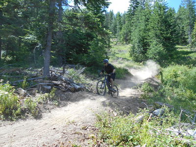 Berms and jumps near the bottom--pure loam!