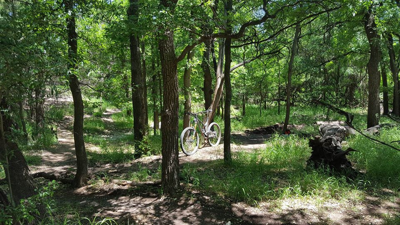 Stopping to enjoy a spring day next to the creek crossing