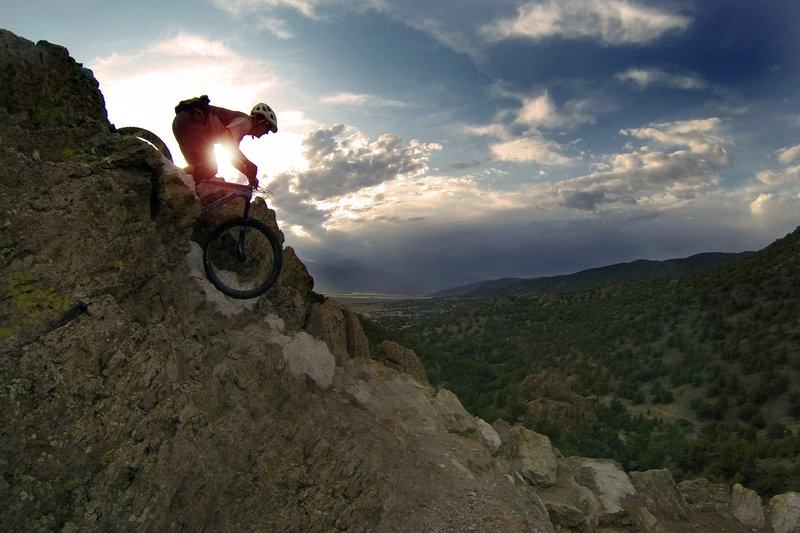 One of the steep rock features on El Duderino