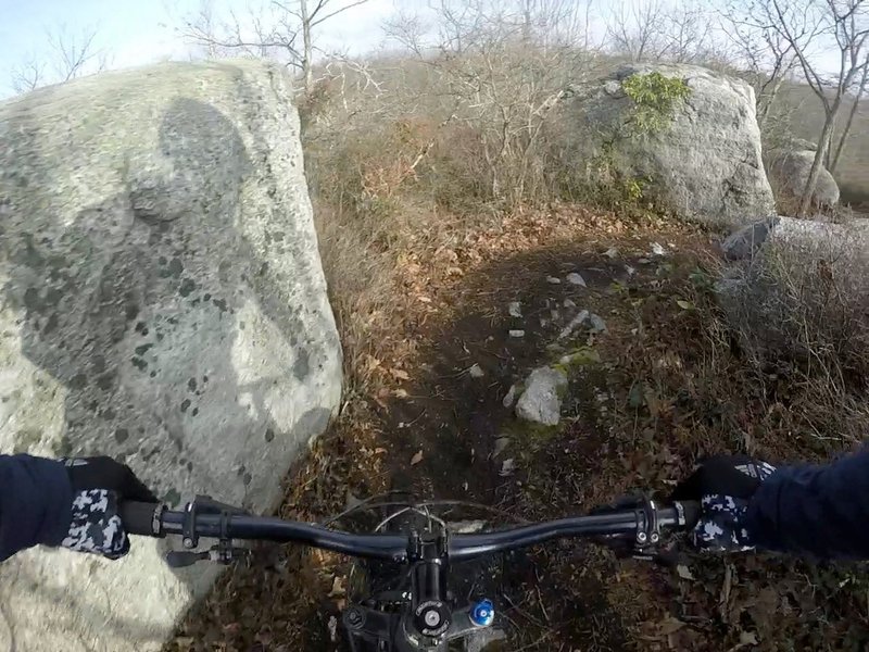 Big rocks on the Stonehenge Trail.