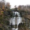 Short detour off the rail trail to catch the view of Montour Falls.