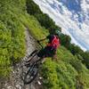 Climbing the Blueberry trail.