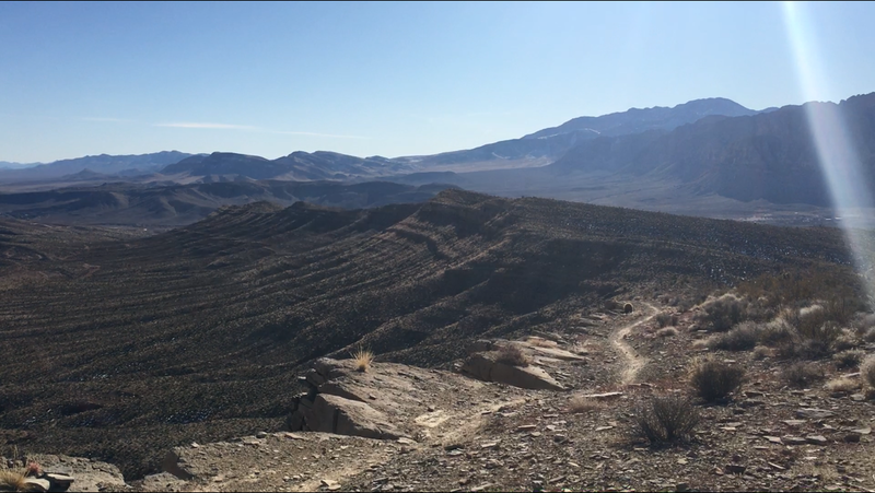 Facing south toward Blue Diamond