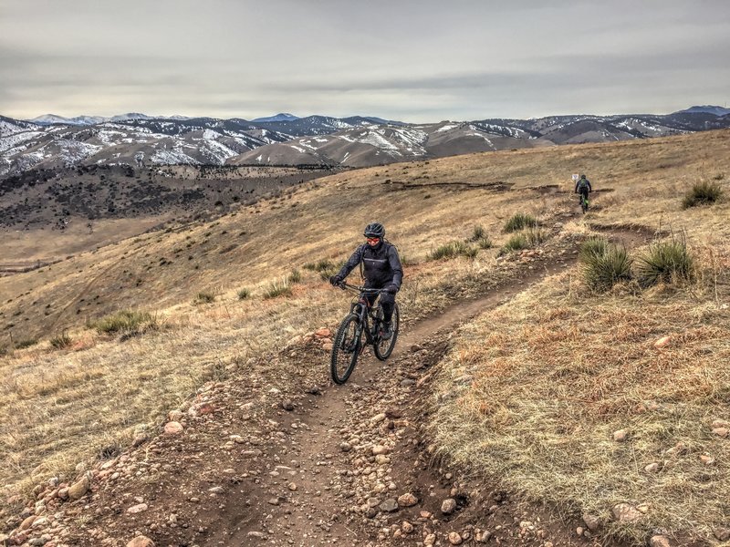 Coming out of Rooney Valley Trail