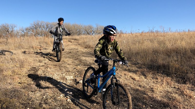 These boys were having a blast on the trail!