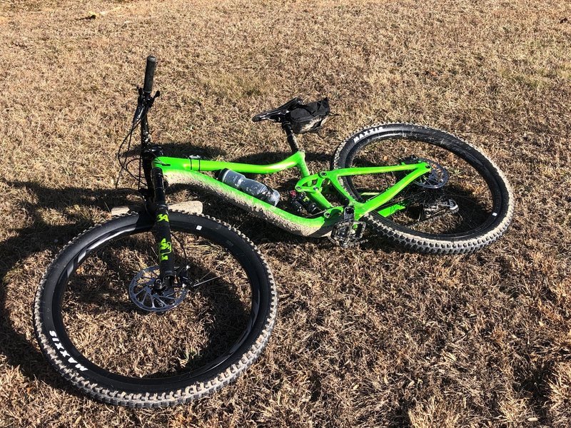 A dirty bike is a happy bike in Ohio on a 59 degree February day!