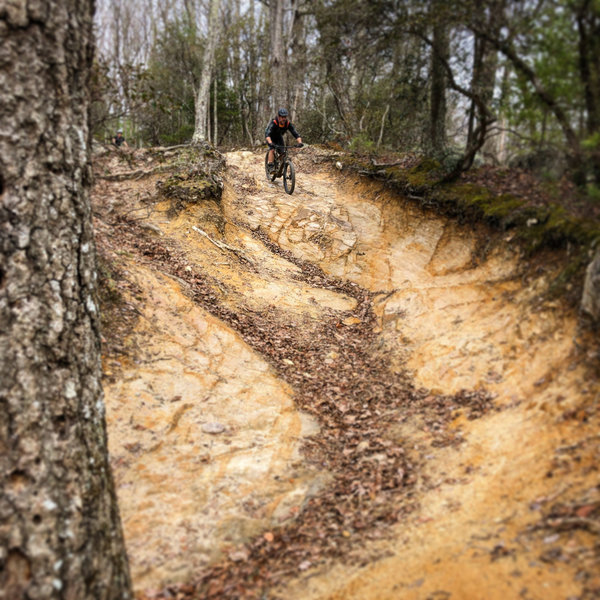 Alternate rock line off the backside