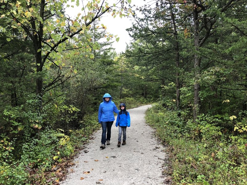 Rainy day hike to see the High Trestle Bridge