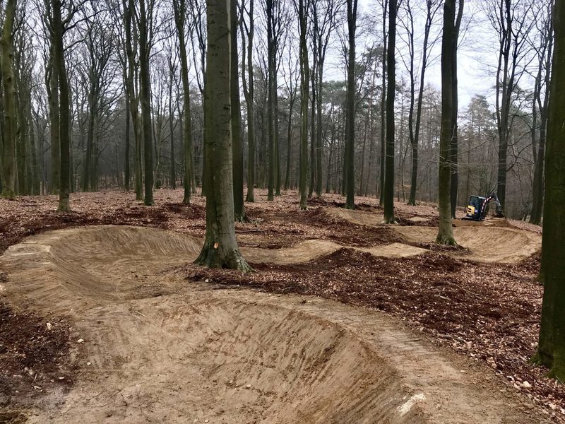 Brand new pump track, already finished