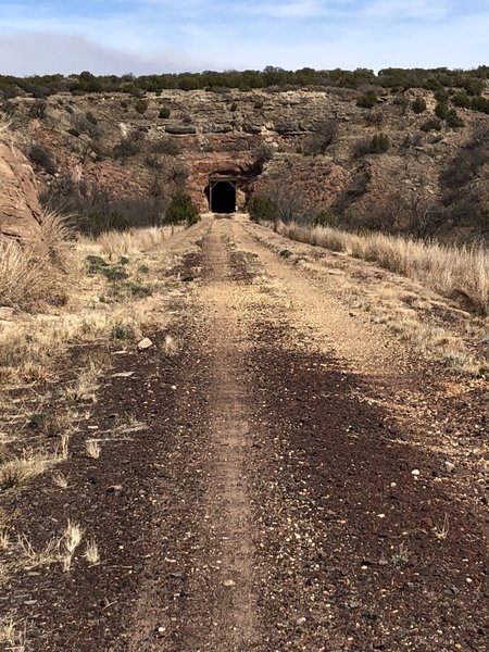 West side of QC tunnel, halfway from Monk's X to South Plain,